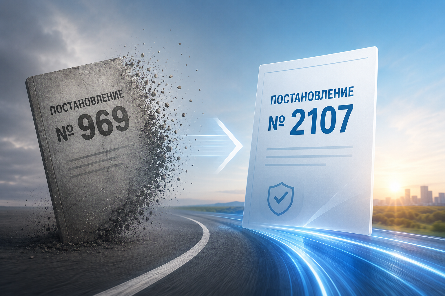 Постановление № 2107 на замену № 969
